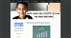 Desktop Screenshot of math-games-and-activities-at-home.com